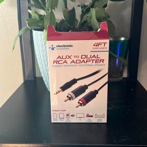 🌹 3 for $20 New🎉 aux to dual RCA adapter